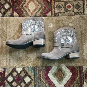 NWOT Naughty Monkey Deco Stytch Boots. Free ship!